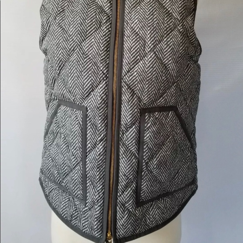J. Crew Women’s Excursion Quilted Herringbone Vest - image 3